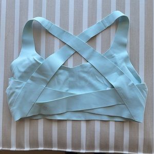 Athleta Yoga Sports Bra (Light Blue)